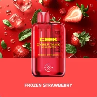 پاد یکبار مصرف 40000 پاف Geek Cyber Tank توتفرنگی یخ