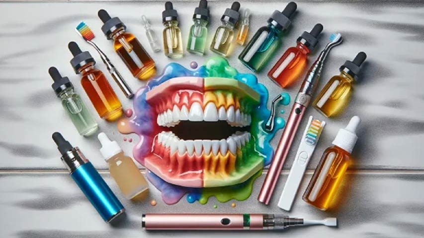 ویپ و زردی دندان